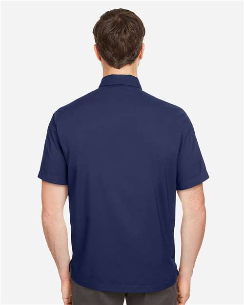 Under Armour Men's Motivate Coach Woven Shirt - 1351360 Midnight Navy- White