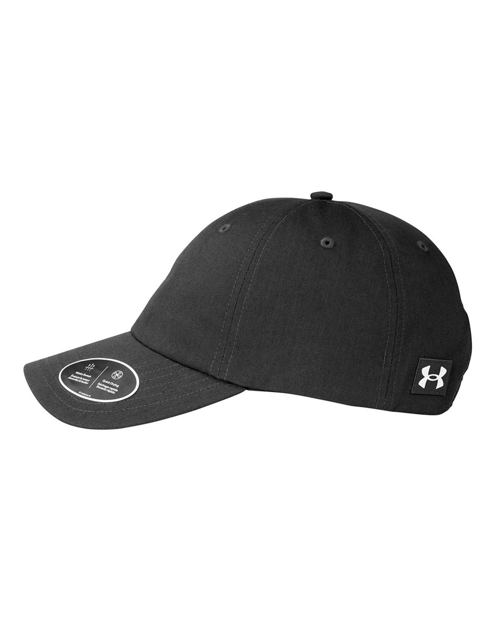 Under Armour Team Chino Cap - 1369785 Black- Black- White