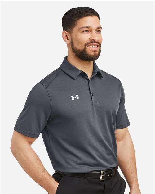 Under Armour Men's Tech™ Polo - 1370399 CS Grey Light Heather- White