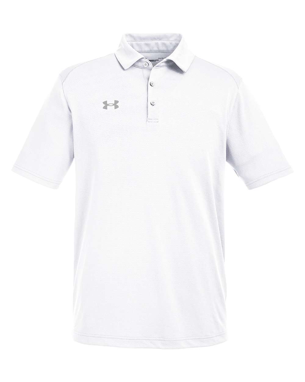 Under Armour Men's Tech™ Polo - 1370399 White- Mod Grey