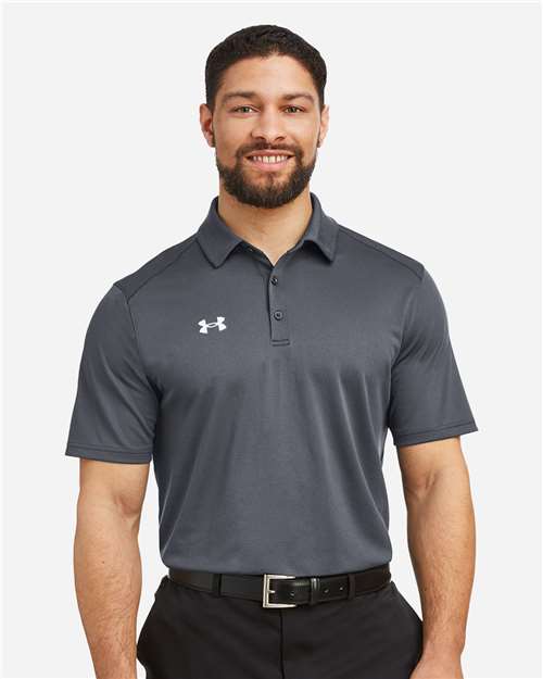 Under Armour Men's Tech™ Polo - 1370399 CS Grey Light Heather- White