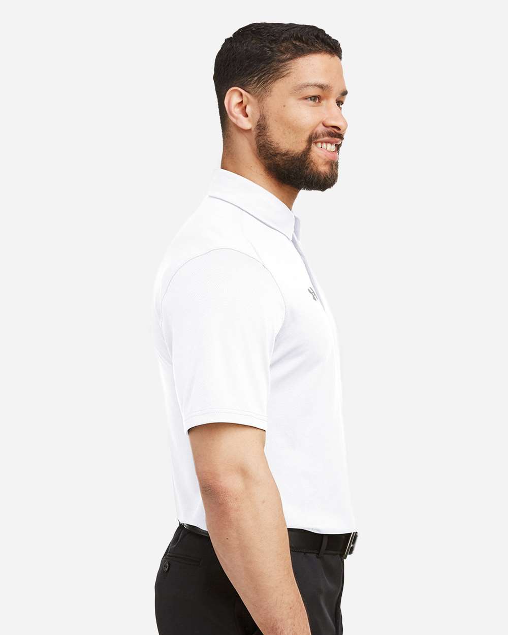 Under Armour Men's Tech™ Polo - 1370399 White- Mod Grey