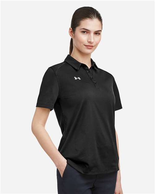 Under Armour Women's Tech™ Polo - 1370431 Black- White