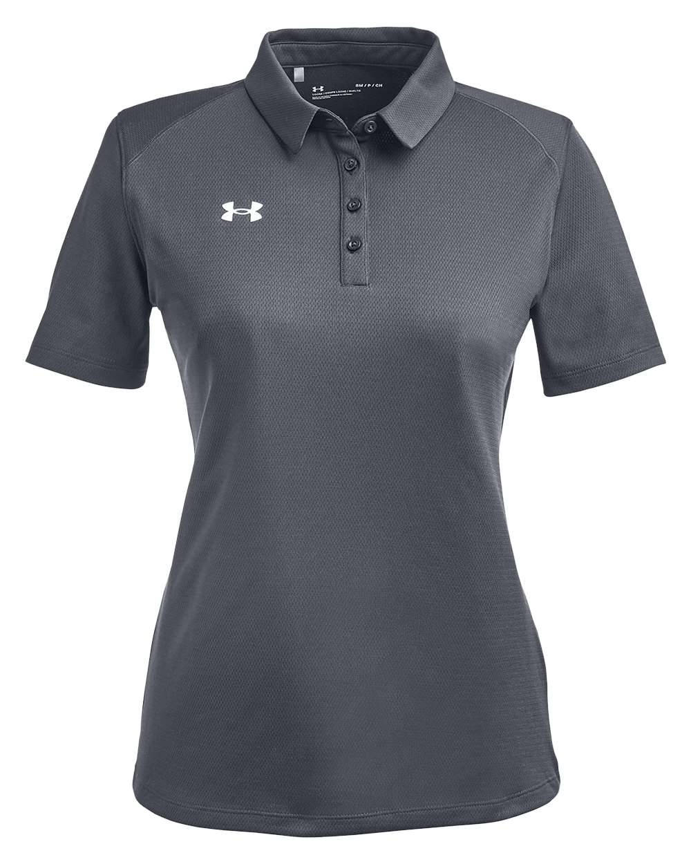 Under Armour Women's Tech™ Polo - 1370431 CS Grey Light Heather- White