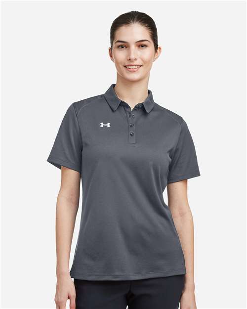 Under Armour Women's Tech™ Polo - 1370431 CS Grey Light Heather- White