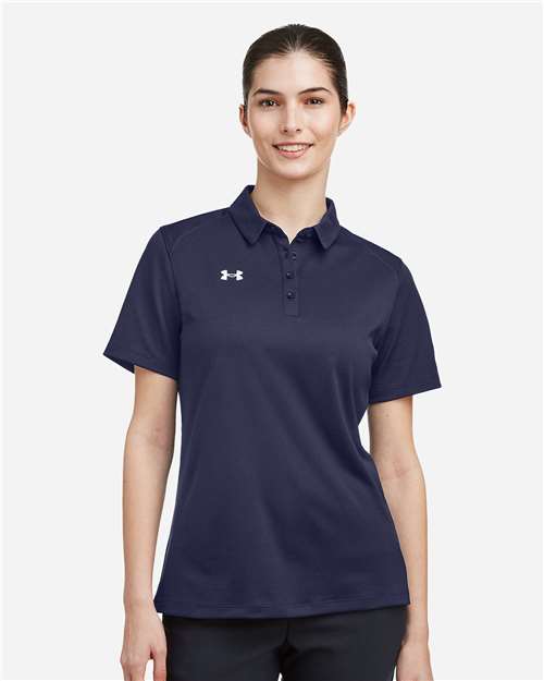Under Armour Women's Tech™ Polo - 1370431 Midnight Navy- White