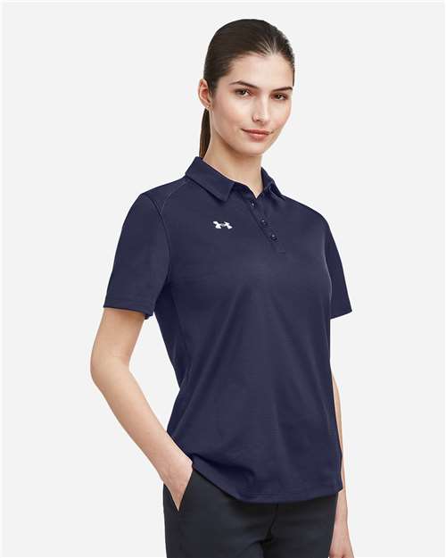 Under Armour Women's Tech™ Polo - 1370431 Midnight Navy- White