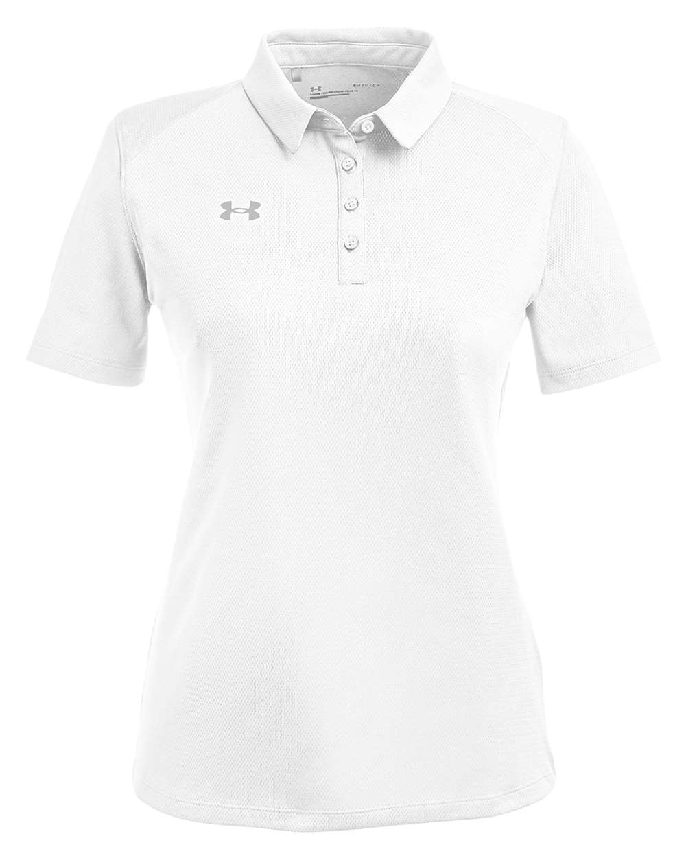 Under Armour Women's Tech™ Polo - 1370431 White- Mod Grey
