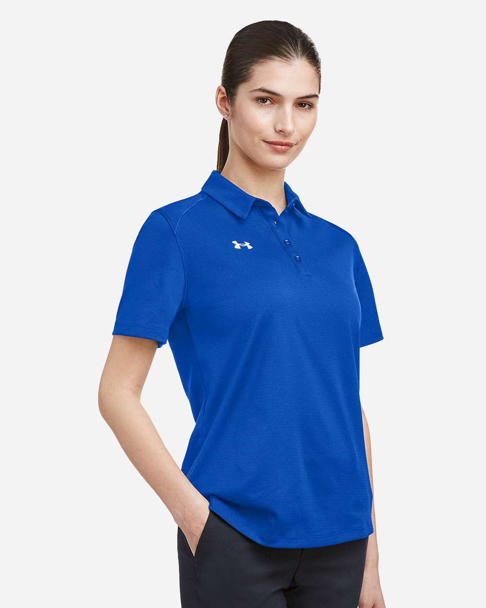 Under Armour Women's Tech™ Polo - 1370431 Royal- White