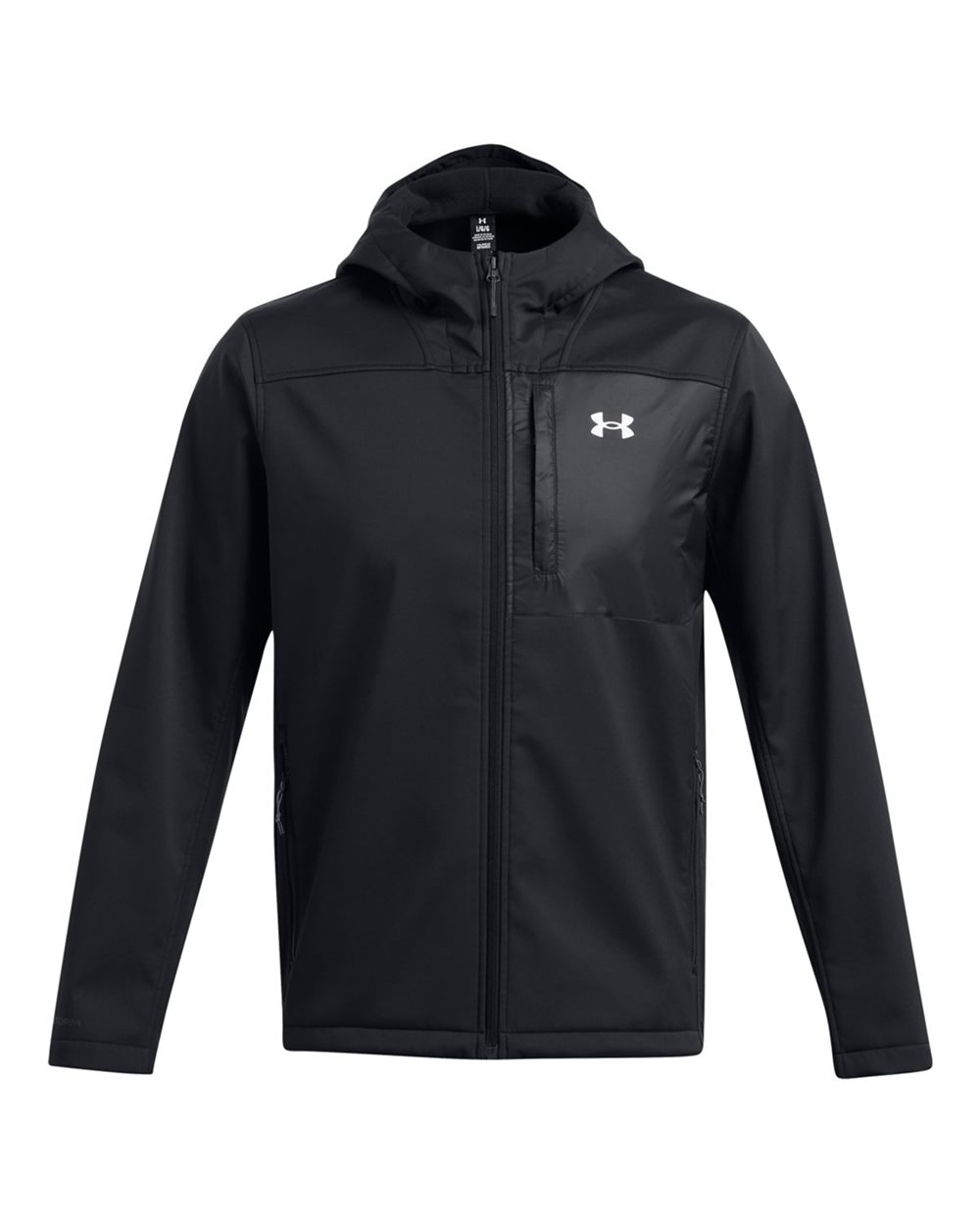 Under Armour Men's ColdGear® Infrared Shield 2.0 Hooded Jacket - 1371587 Black- White