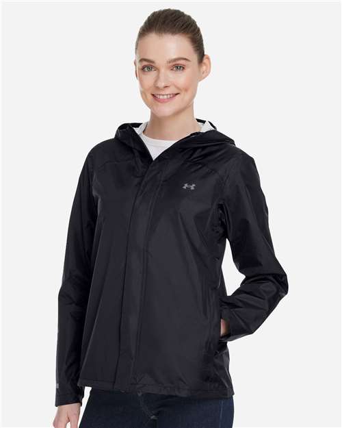 Under Armour Women's Cloudstrike 2.0 Jacket - 1374645 Black- PTC Grey