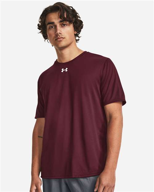 Under Armour Men's Team Tech™ T-Shirt - 1376842 Maroon- White