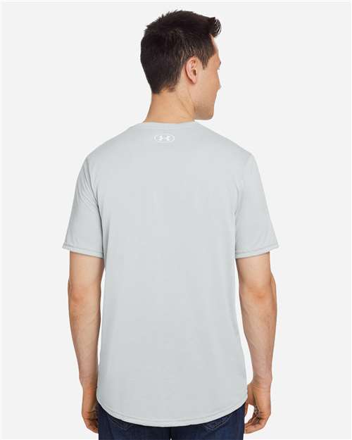 Under Armour Men's Team Tech™ T-Shirt - 1376842 Mod Grey Light Heather- White