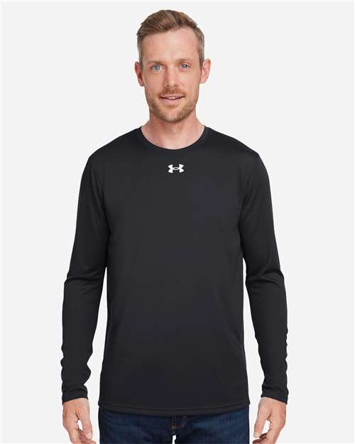 Under Armour Men's Team Tech™ Long Sleeve T-Shirt - 1376843 Black- White