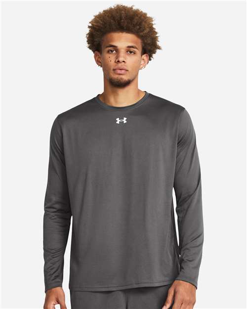 Under Armour Men's Team Tech™ Long Sleeve T-Shirt - 1376843 Castlerock- White