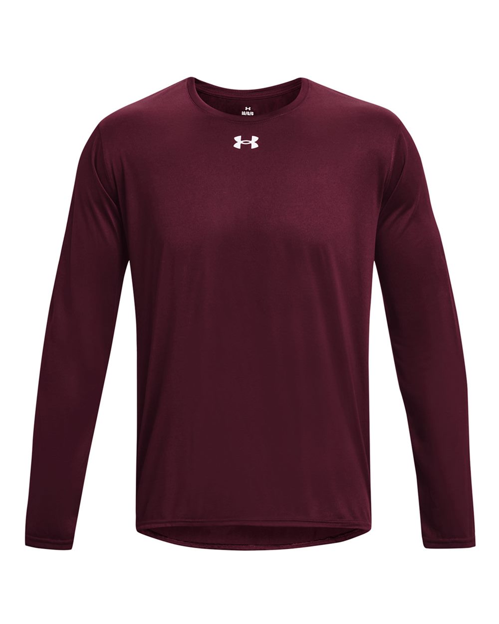 Under Armour Men's Team Tech™ Long Sleeve T-Shirt - 1376843 Maroon- White