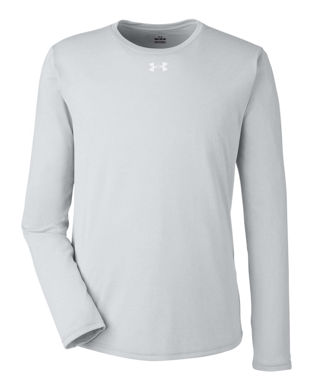 Under Armour Men's Team Tech™ Long Sleeve T-Shirt - 1376843 Mod Grey Light Heather- White
