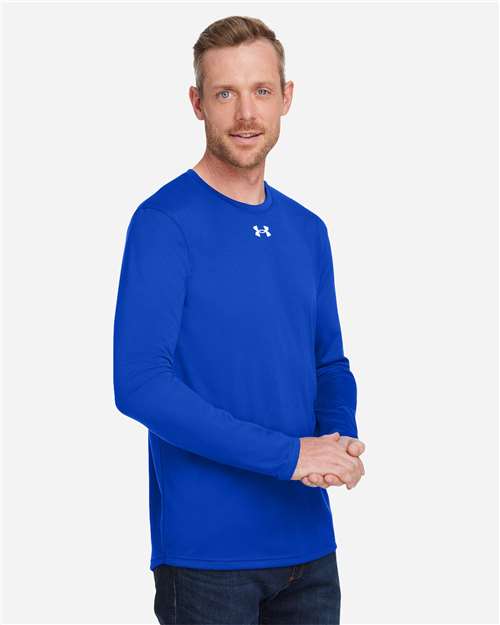 Under Armour Men's Team Tech™ Long Sleeve T-Shirt - 1376843 Royal- White