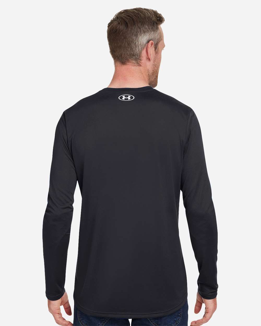 Under Armour Men's Team Tech™ Long Sleeve T-Shirt - 1376843 Black- White
