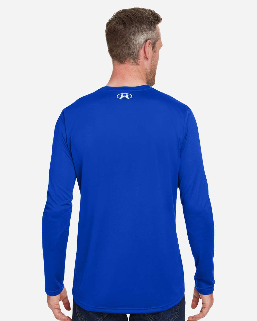 Under Armour Men's Team Tech™ Long Sleeve T-Shirt - 1376843 Royal- White