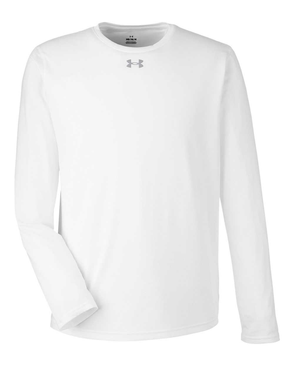 Under Armour Men's Team Tech™ Long Sleeve T-Shirt - 1376843 White- Mod Grey