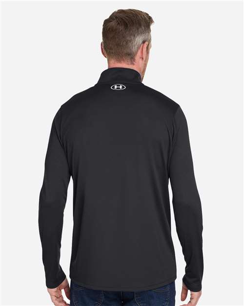 Under Armour Men's Team Tech™ Quarter-Zip Pullover - 1376844 Black- White