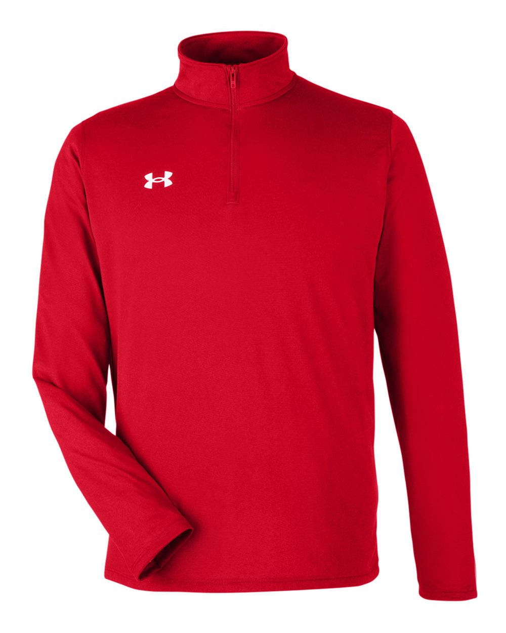 Under Armour Men's Team Tech™ Quarter-Zip Pullover - 1376844 Red- White