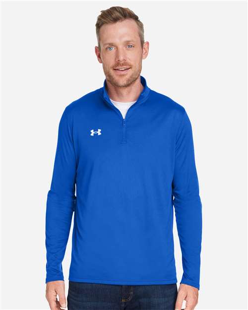 Under Armour Men's Team Tech™ Quarter-Zip Pullover - 1376844 Royal- White
