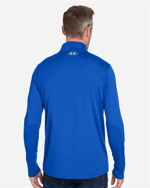 Under Armour Men's Team Tech™ Quarter-Zip Pullover - 1376844 Royal- White