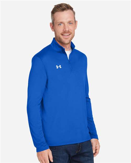 Under Armour Men's Team Tech™ Quarter-Zip Pullover - 1376844 Royal- White
