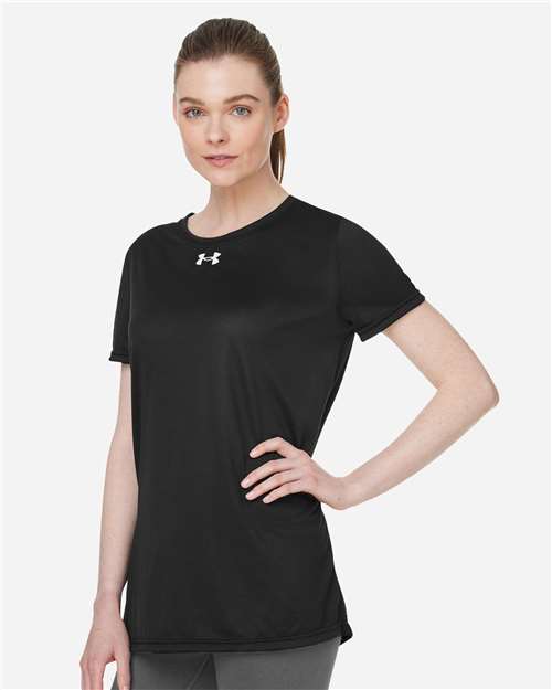 Under Armour Women's Team Tech™ T-Shirt - 1376847 Black- White