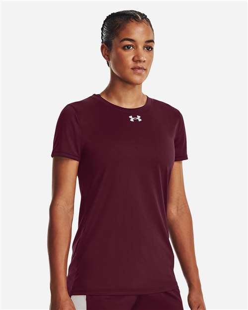Under Armour Women's Team Tech™ T-Shirt - 1376847 Maroon- White