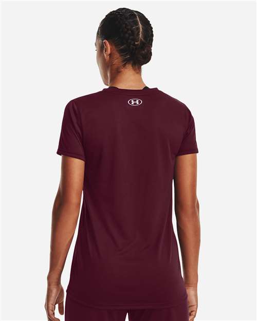 Under Armour Women's Team Tech™ T-Shirt - 1376847 Maroon- White