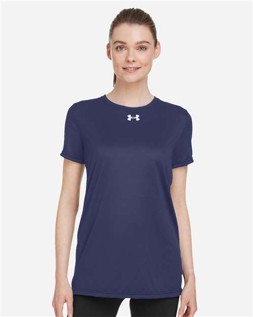 Under Armour Women's Team Tech™ T-Shirt - 1376847 Midnight Navy- White