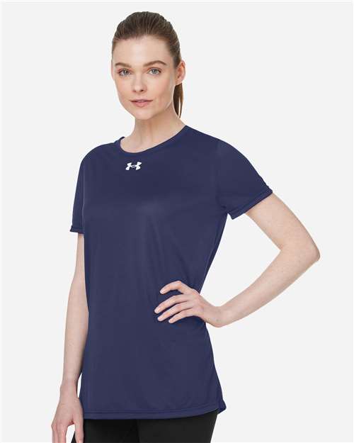 Under Armour Women's Team Tech™ T-Shirt - 1376847 Midnight Navy- White