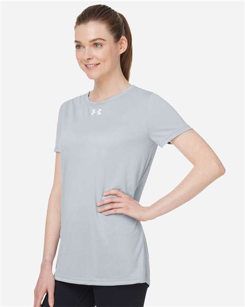Under Armour Women's Team Tech™ T-Shirt - 1376847 Mod Grey Light Heather- White