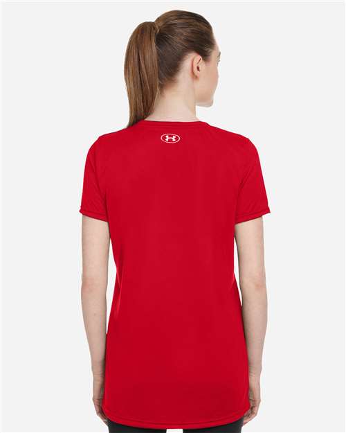 Under Armour Women's Team Tech™ T-Shirt - 1376847 Red- White