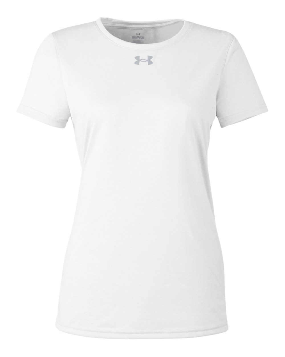 Under Armour Women's Team Tech™ T-Shirt - 1376847 White- Mod Grey