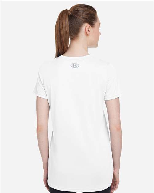 Under Armour Women's Team Tech™ T-Shirt - 1376847 White- Mod Grey
