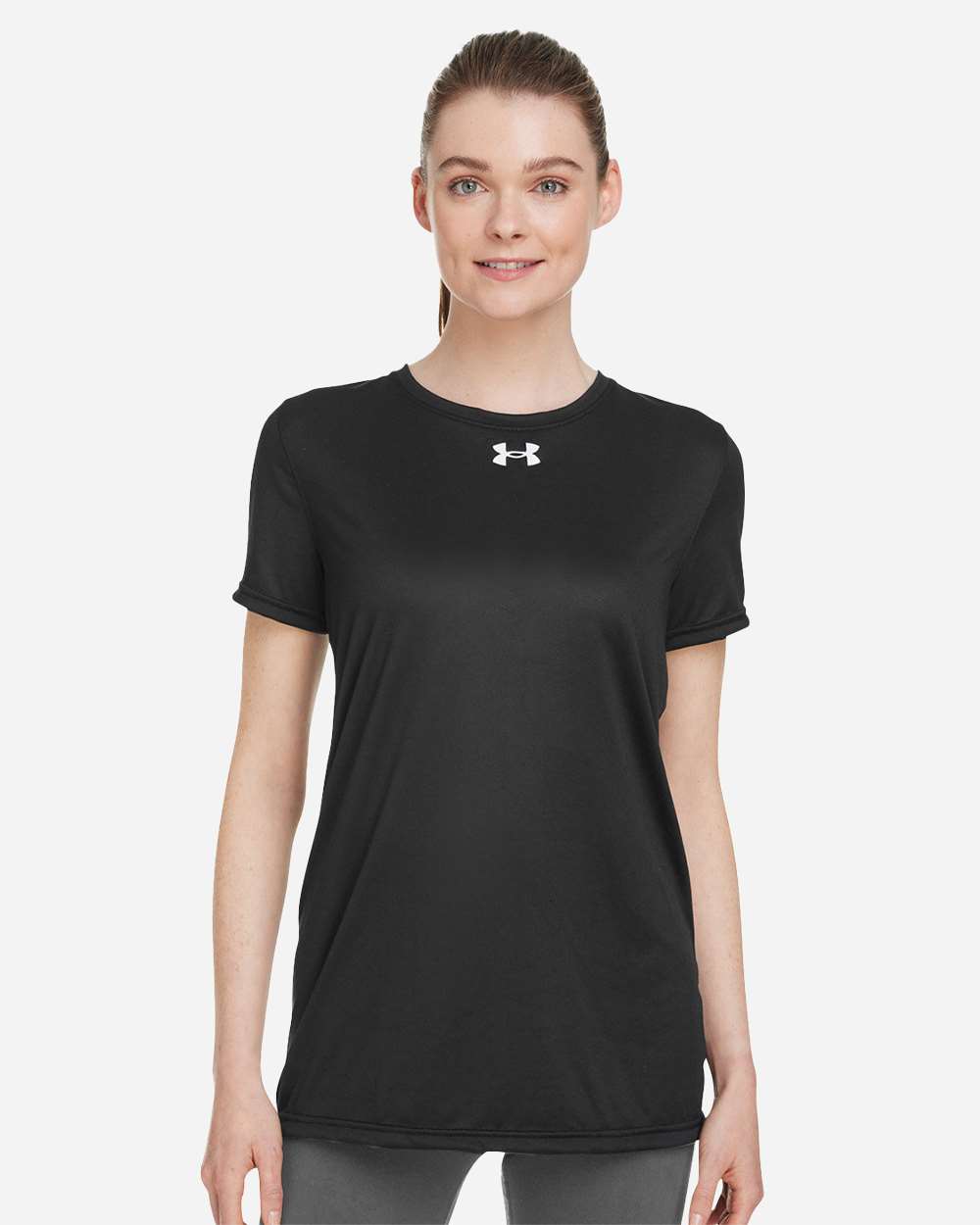 Under Armour Women's Team Tech™ T-Shirt - 1376847 Black- White