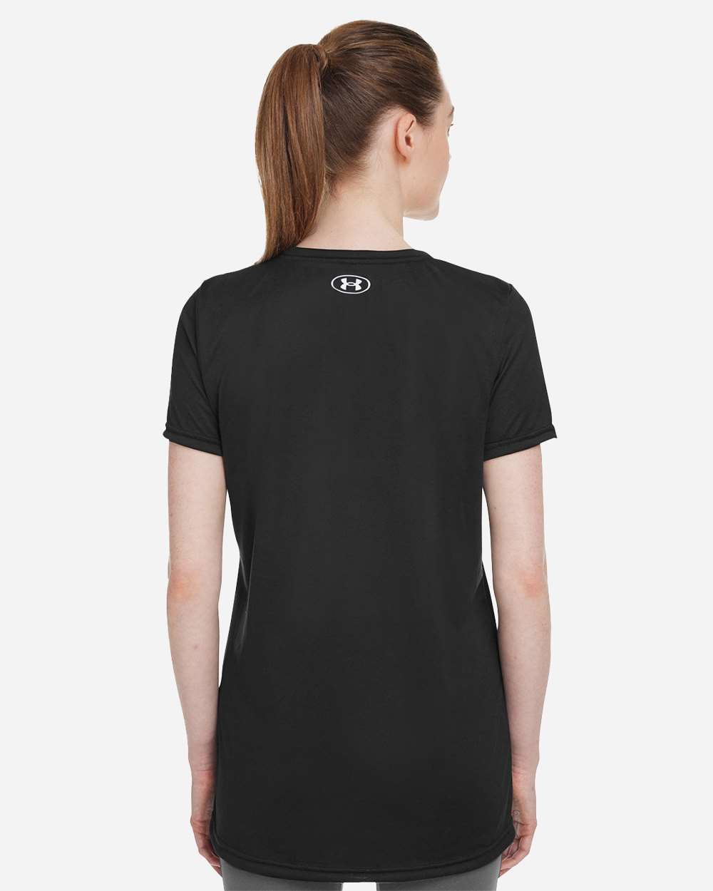 Under Armour Women's Team Tech™ T-Shirt - 1376847 Black- White