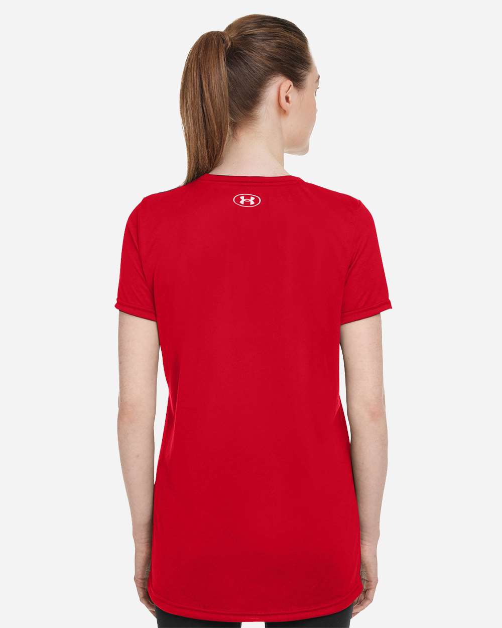Under Armour Women's Team Tech™ T-Shirt - 1376847 Red- White