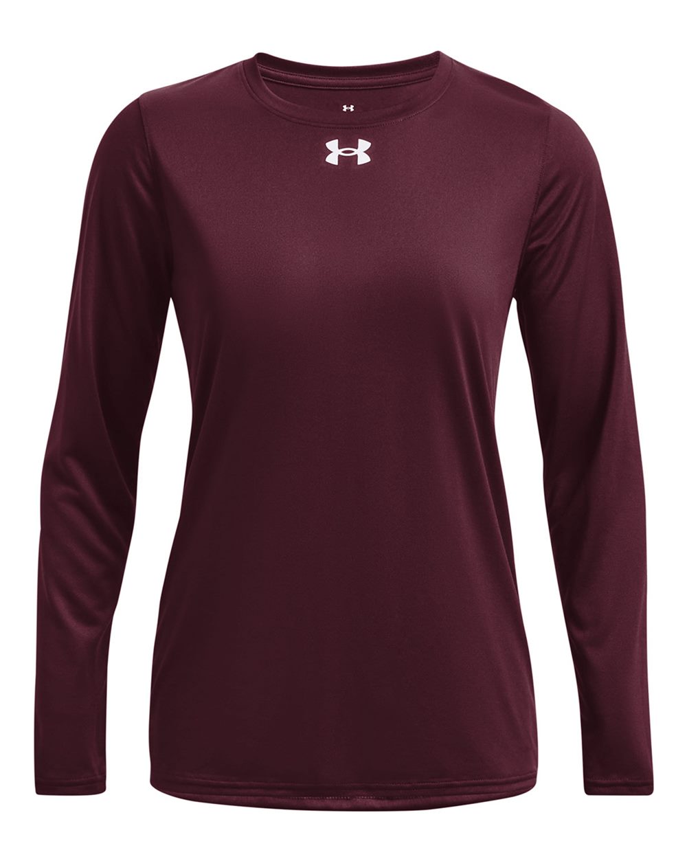 Under Armour Women's Team Tech™ Long Sleeve T-Shirt - 1376852 Maroon- White