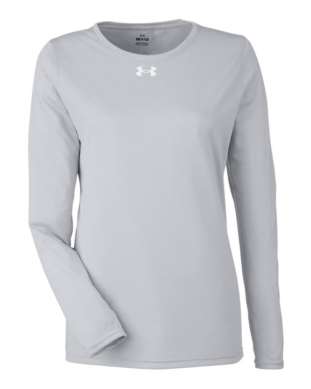 Under Armour Women's Team Tech™ Long Sleeve T-Shirt - 1376852 Mod Grey Light Heather- White