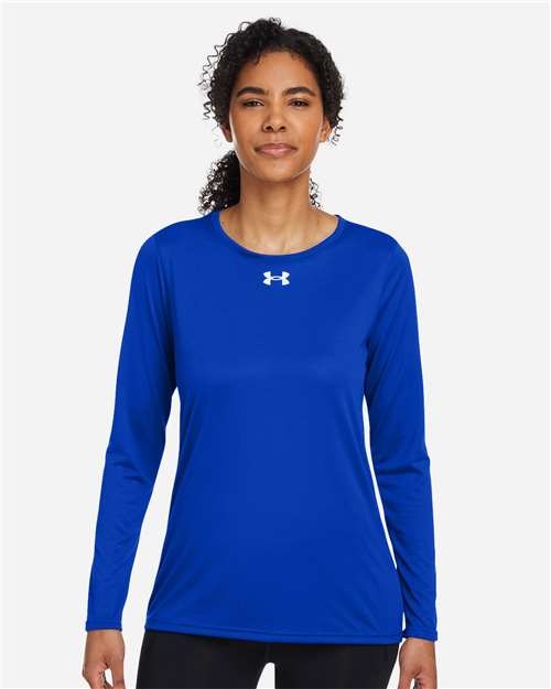 Under Armour Women's Team Tech™ Long Sleeve T-Shirt - 1376852 Royal- White