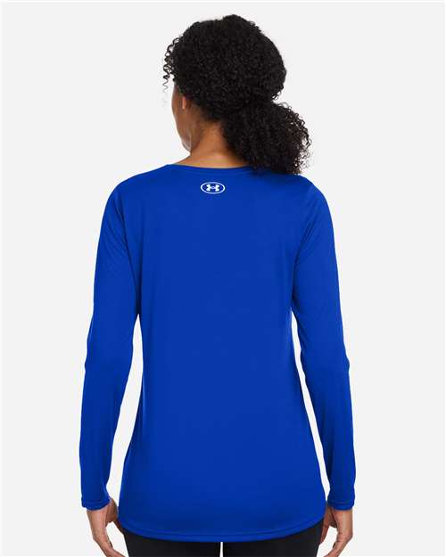 Under Armour Women's Team Tech™ Long Sleeve T-Shirt - 1376852 Royal- White