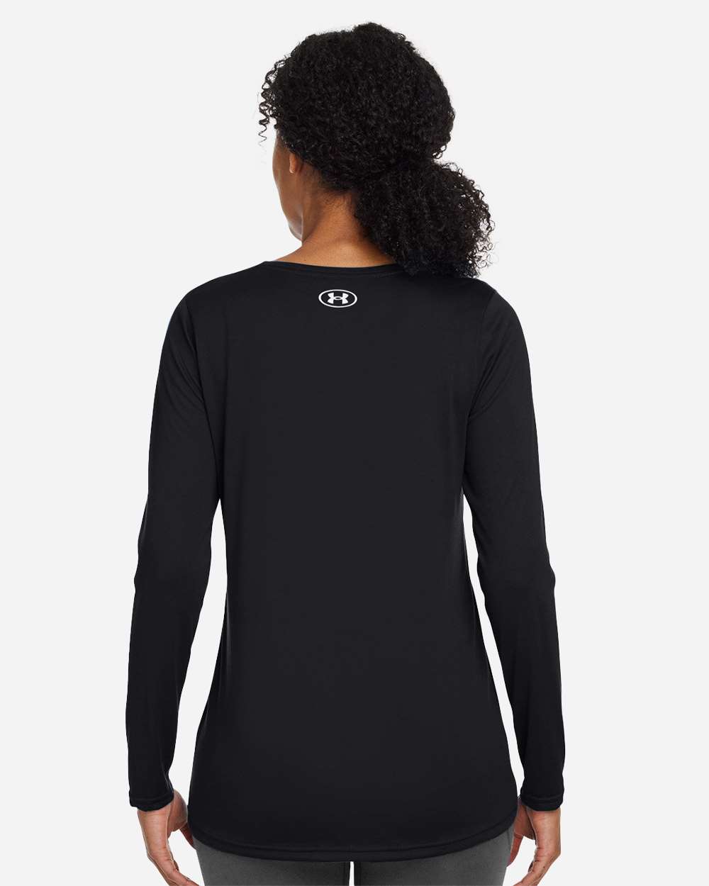 Under Armour Women's Team Tech™ Long Sleeve T-Shirt - 1376852 Black- White