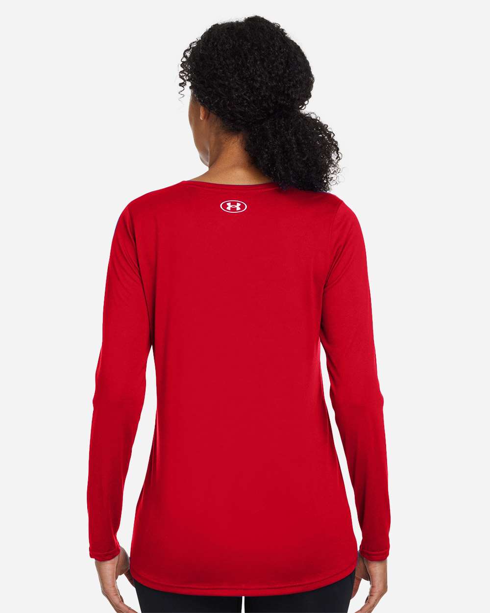 Under Armour Women's Team Tech™ Long Sleeve T-Shirt - 1376852 Red- White