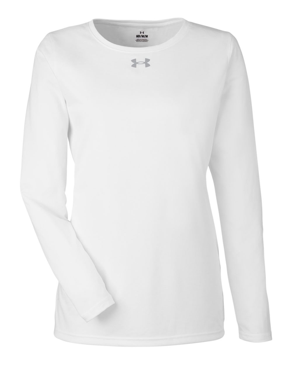 Under Armour Women's Team Tech™ Long Sleeve T-Shirt - 1376852 White- Mod Grey