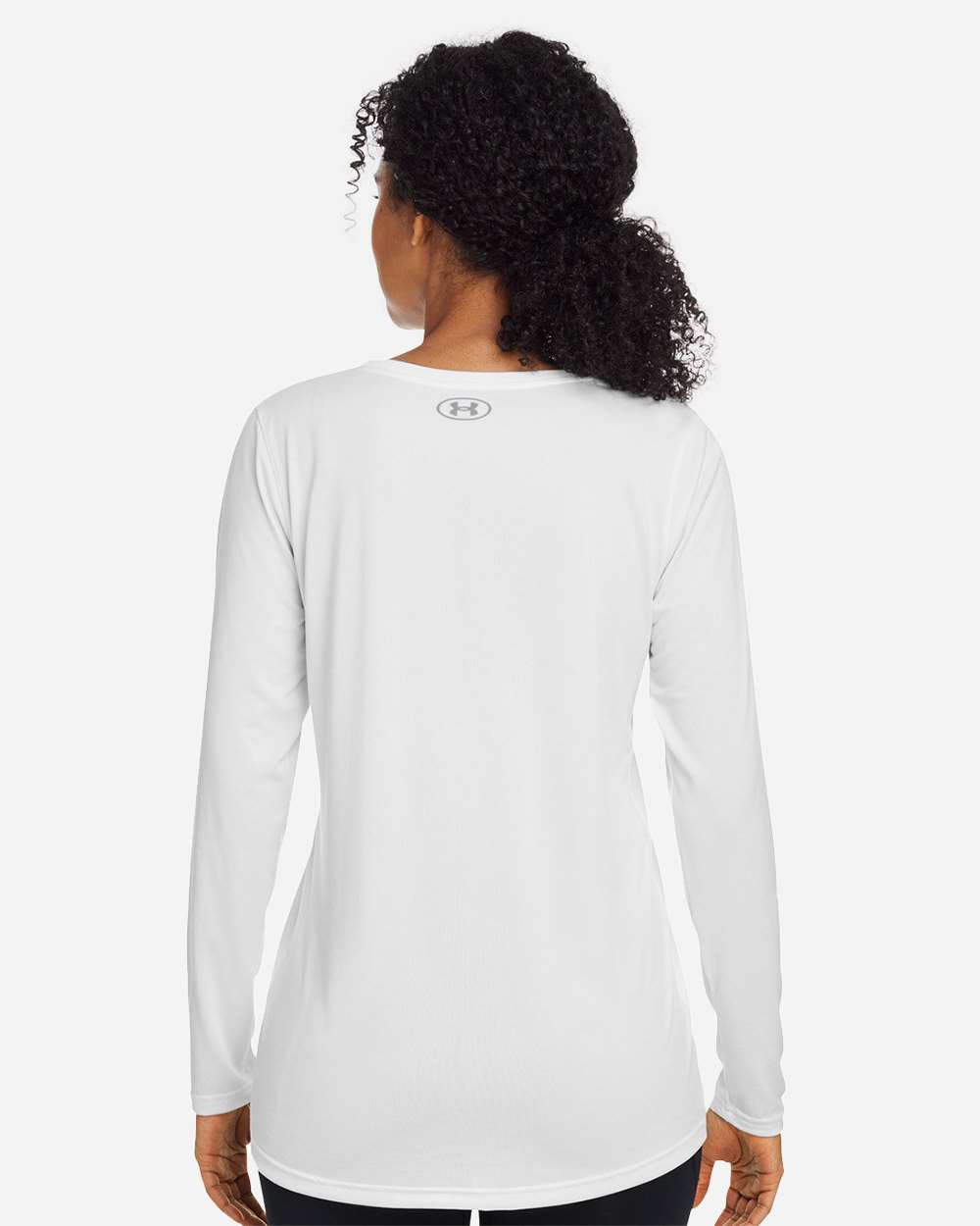 Under Armour Women's Team Tech™ Long Sleeve T-Shirt - 1376852 White- Mod Grey